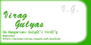 virag gulyas business card